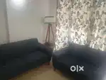 5 Seater Fabric and Wooden Sofa