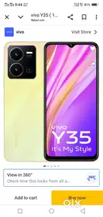 Vivo y35 golden color