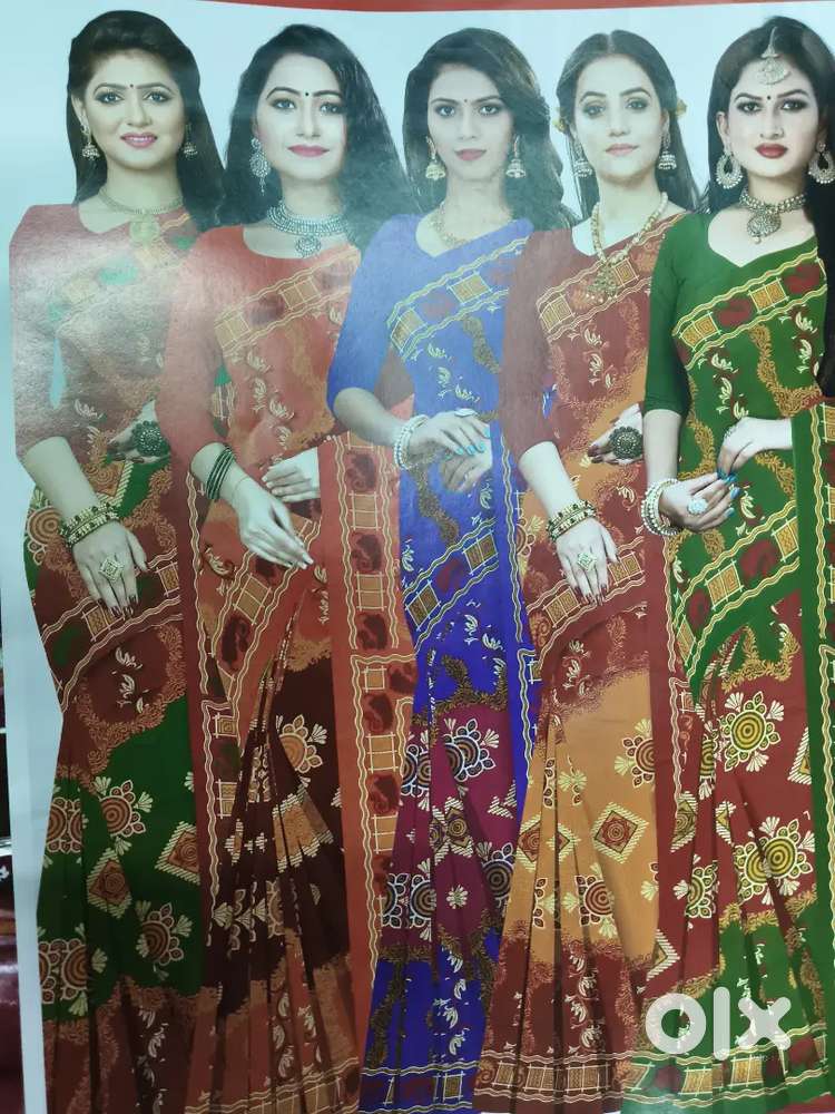 Cotton printed saree