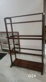 Wooden rack for hanging clothes  mini-wooden cupboard