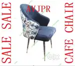 New Metal blue wooden Dining chair