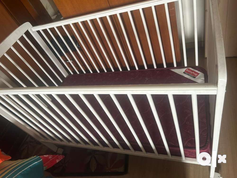 Baby Crib (moveable) with mattress
