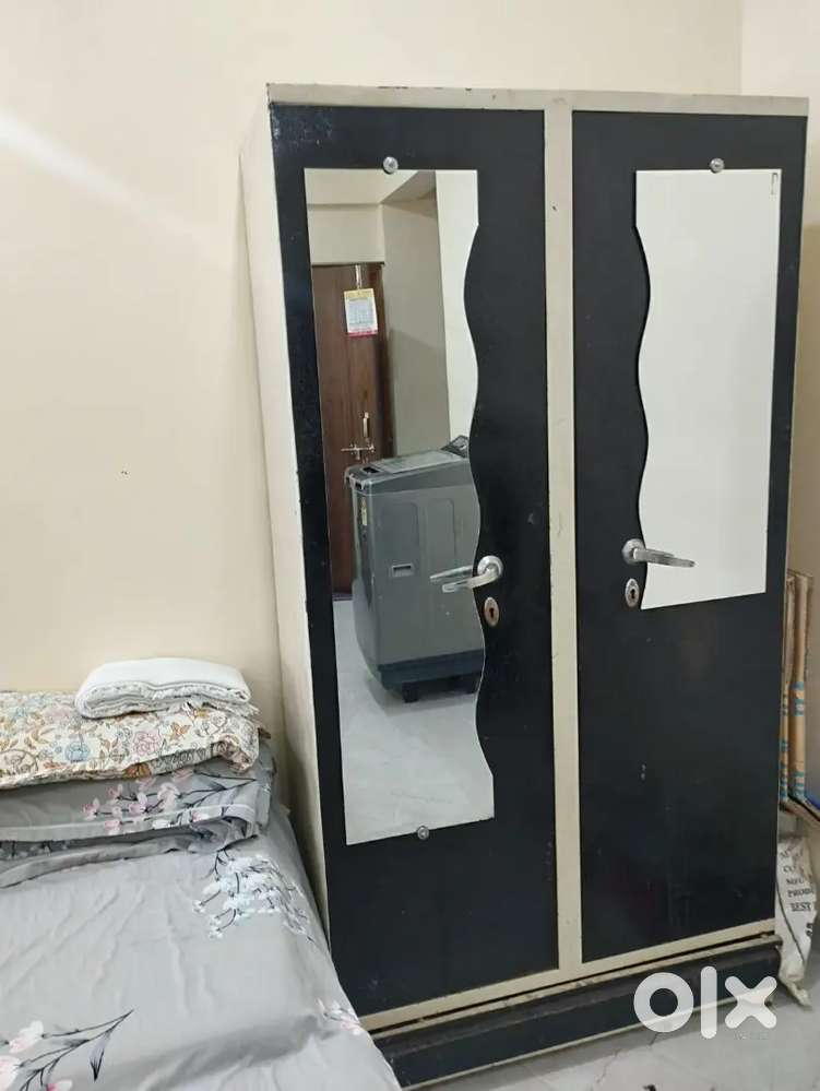 almirah 2 door with mirror