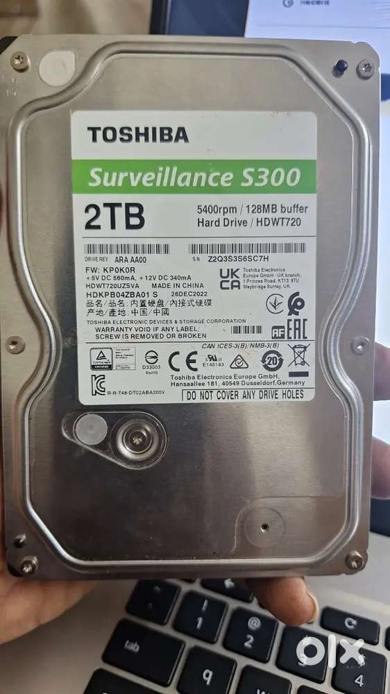 2TB Harddisk thoshiba