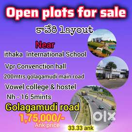 Plots for sale 1,75,000