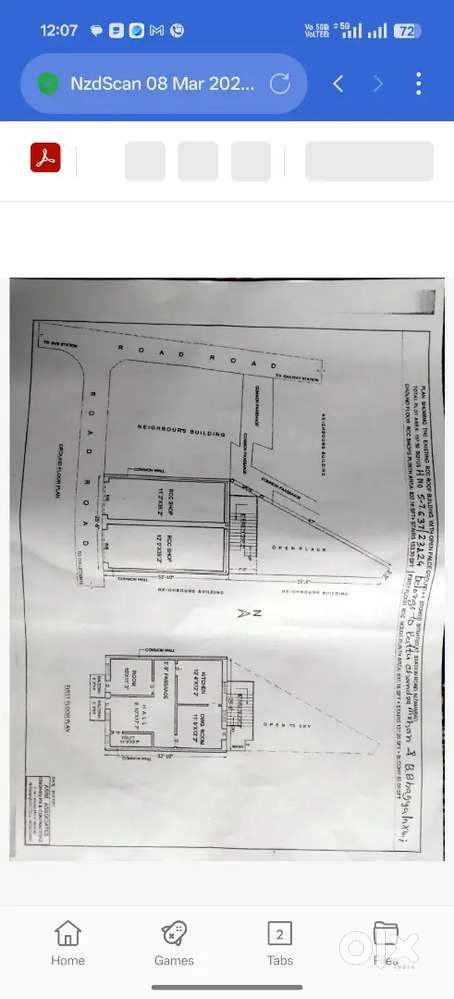 For sale comercial building  prime area rent comming 50,000 per month