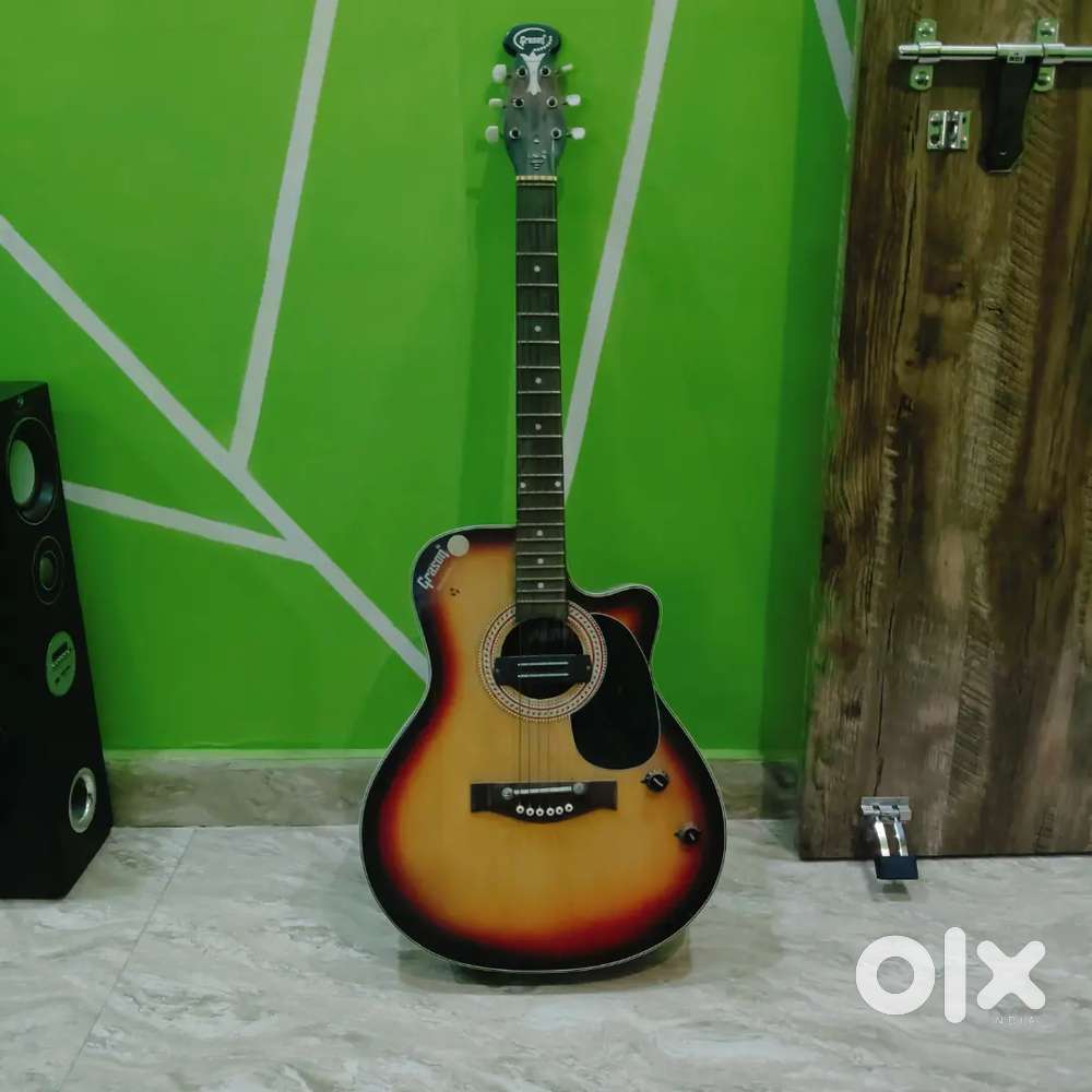 Pluto Acoustic-Electric Guitar – Great Sound & Condition