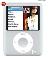 Original Apple ipod Nano silver music player in excellent condition