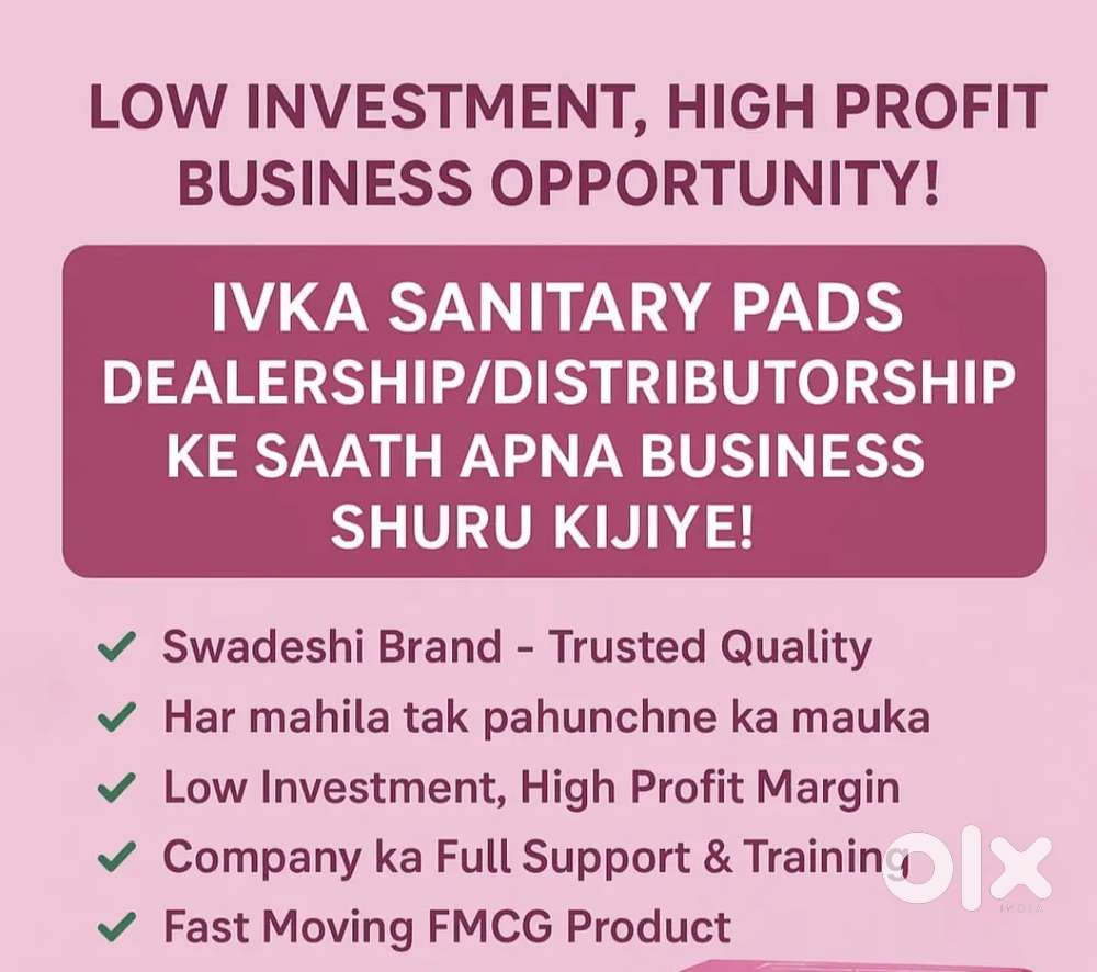 Comission base job in Sanitary pad company