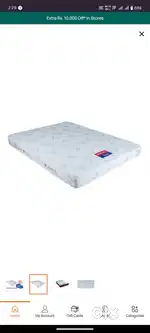Kurlon Spring mattress 78x60 inch queen size 6 inch thickness