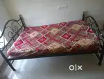 Bed with mattress