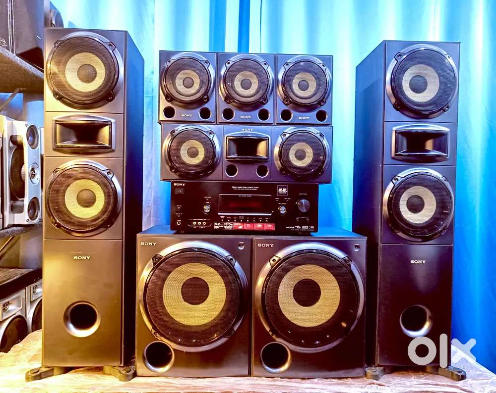 Home theatre avr amplifier subwoofer speaker dolby Atmos stereo system