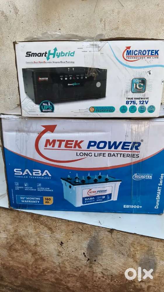 INVERTER AND BATTERY 160ah read discription under warranty