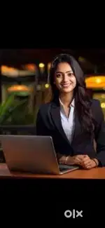 Good looking receptionist