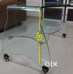 One piece glass center table for sale