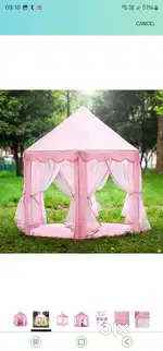 Kids Indoor and Outdoor Jumbo Castle Play Tent House with 10 Balls, (P