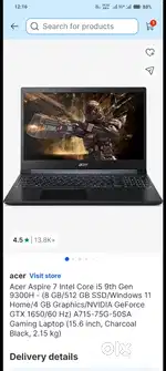 Acer aspire 7 gaming laptop