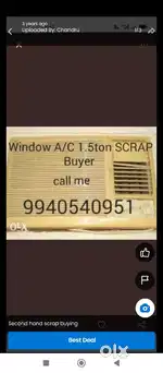 AC scrap aluminium partition battery buyer call