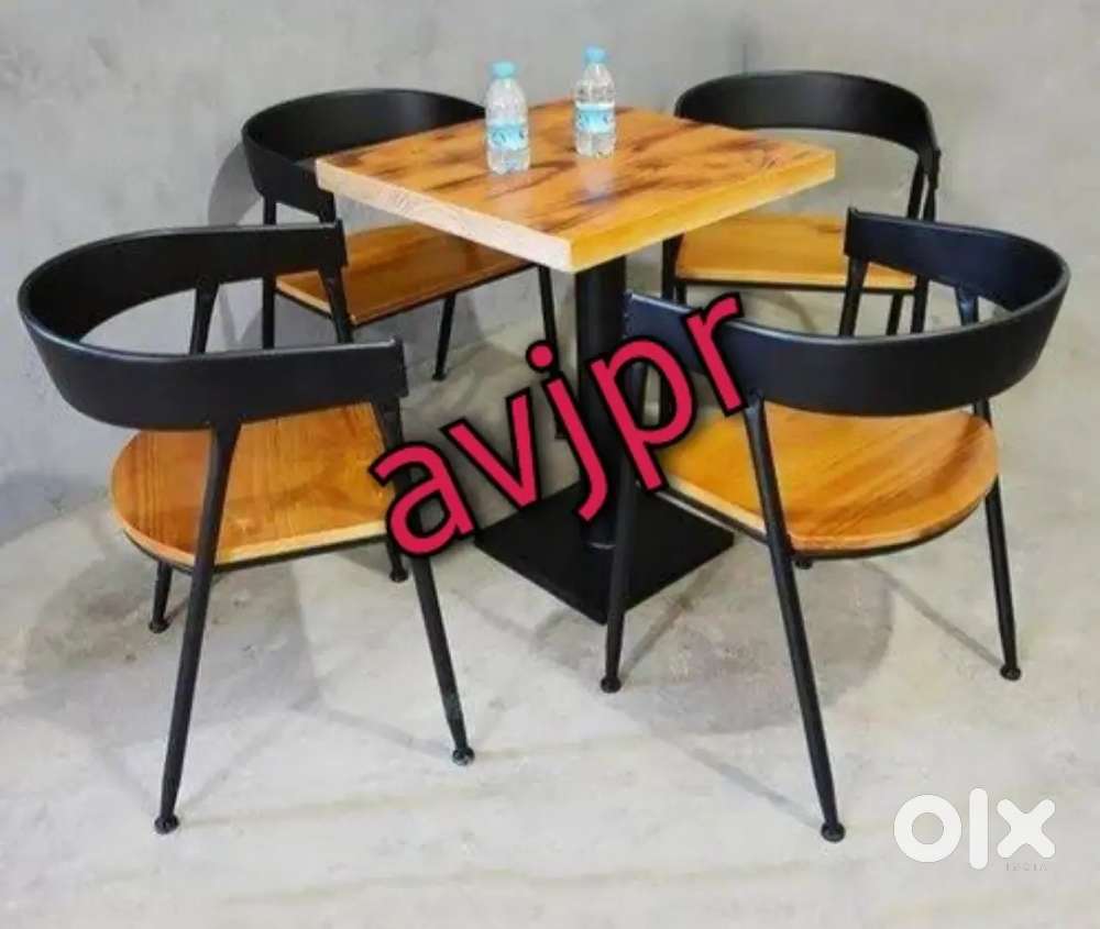 New four seater dining set cafe furniture restaurant set
