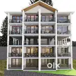 650 sqft 1 bhk Flat available for sale with view of Kasuali Hills.