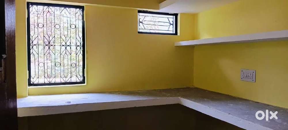 2 bhk separate portioj with lobby area and balcony and park in front
