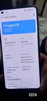 One plus n.r 12.gb. 256.4500mh betrry