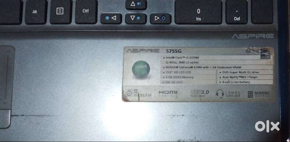 Acer laptop 500GB HDD