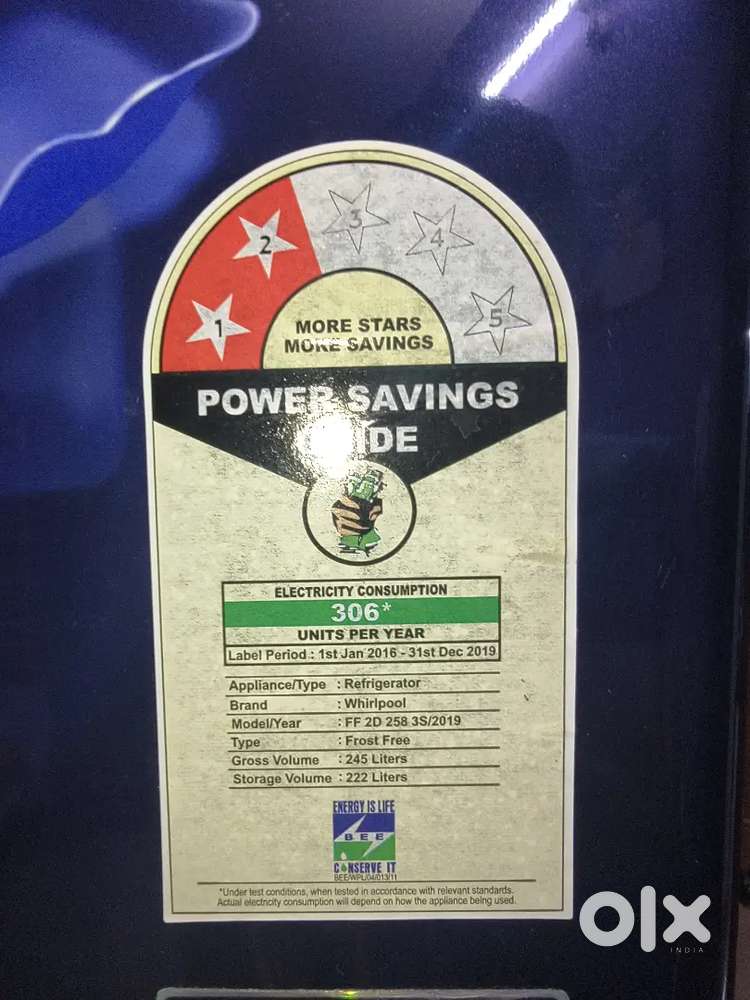 Whirlpool 245l 2star 2nd handed fridge