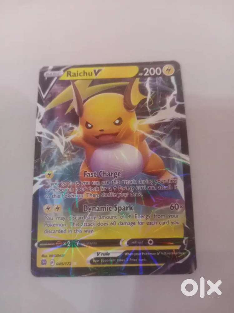 Pokémon Raichu V #045/172 – Brilliant Stars Holo Card  Mint, Original