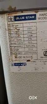Blue star 230litres deep freezer is for sale