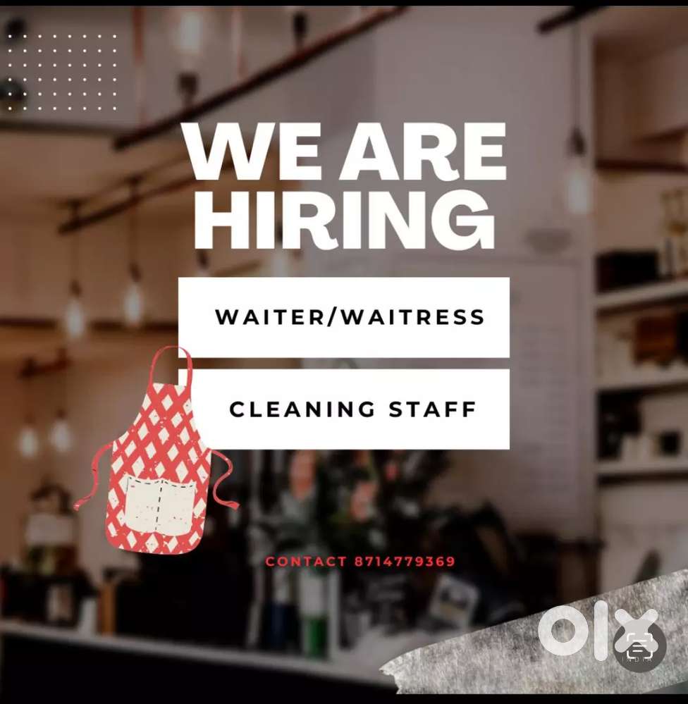 Urgently required following staff for restaurant