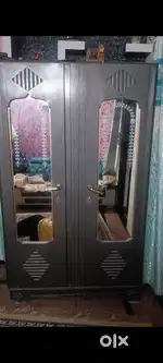 Iron almarai ,  only headboard of cot, dressing table