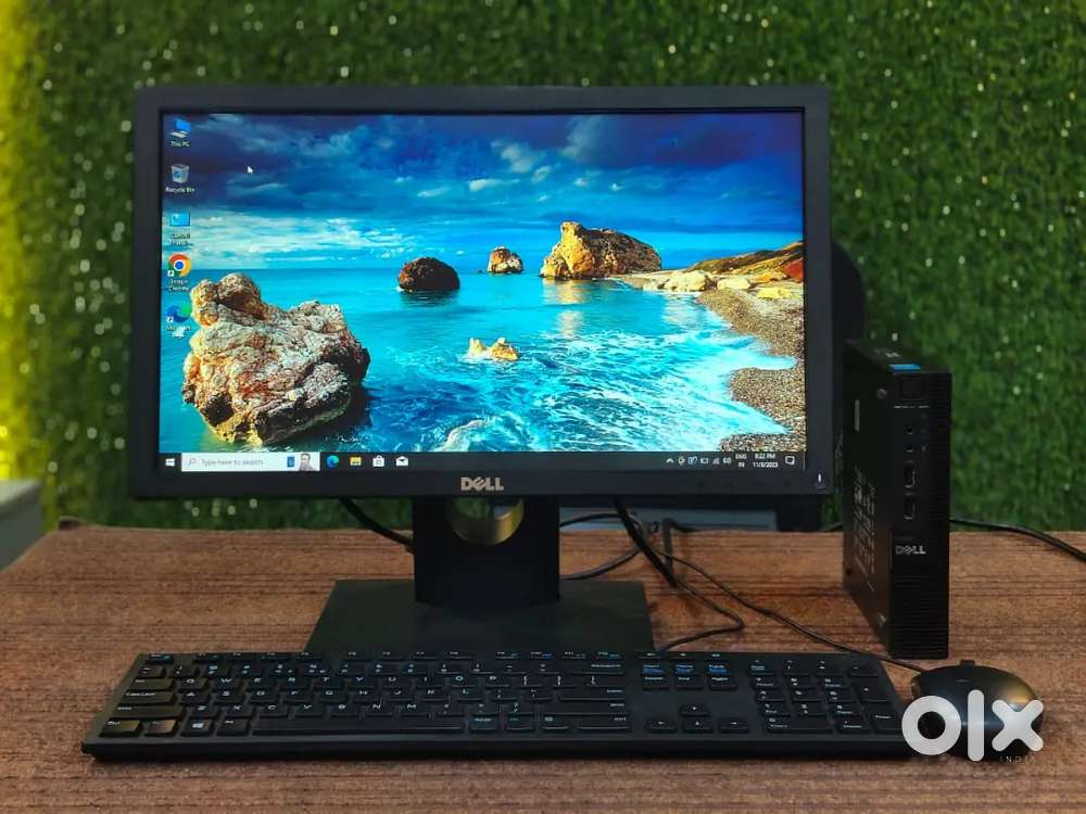 DELL TINY COMPUTER SETUP,8GB RAM,500GB STORAGE,MONITOR,KEYBOARD, MOUSE
