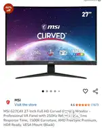 Curved Monitor Just brand New.