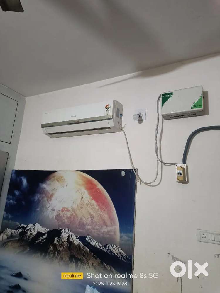 Voltas 2 ton AC with 5kw autotake stabilizer