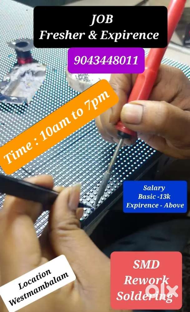 Soldering work