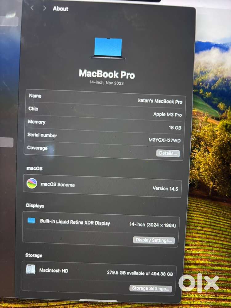 Macbook M3 pro
