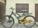 Hercules Bicycle average size orange and black coloured