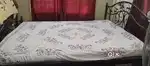Urgent Sale- Wrought Iron king size bed with mattress