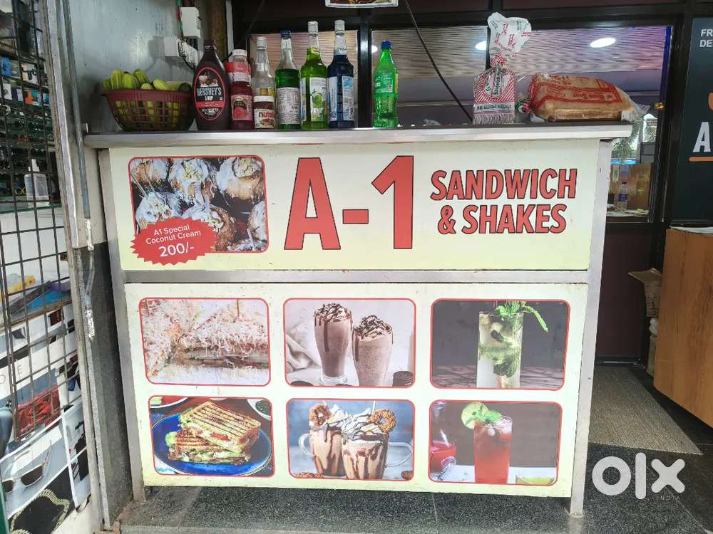 Steel Counter Pav Bhaji and Juice Counter
