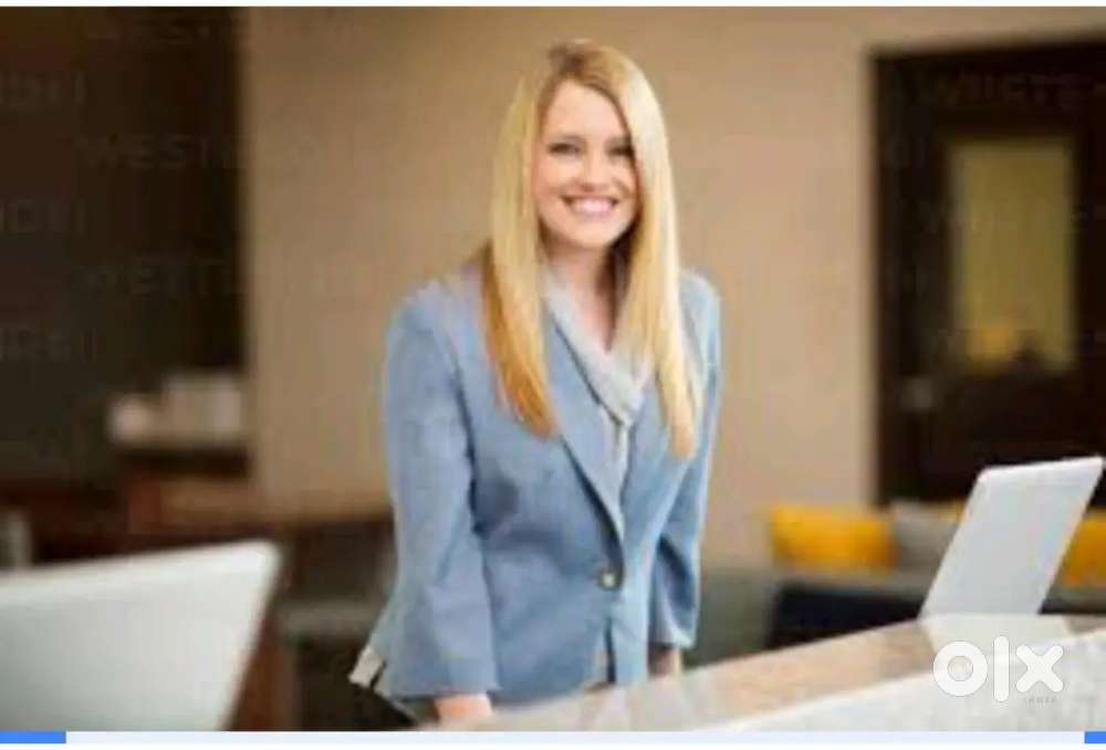 Office sitting job reception job
