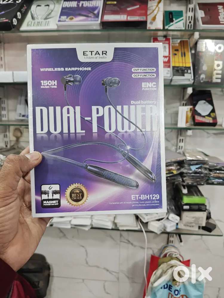 ETAR BLUETOOTH NECKBAND WITH 6 MONTH WARRANTY 150HOUR BATTERY BACKUP