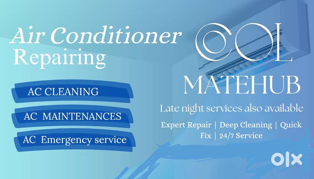 Ac service any time anywhere  late night service available