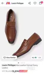 Louis Philippe -men's leather formal penny loafer. Brand new condition