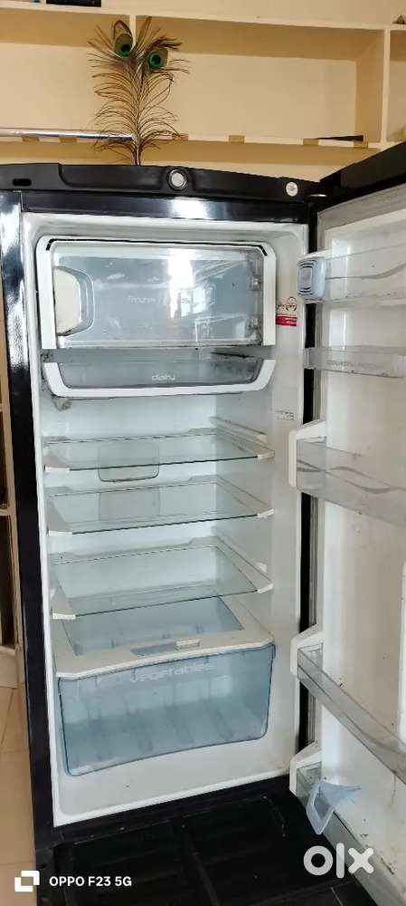 190L Godrej edge pro refrigerator with onion tray attached for sale