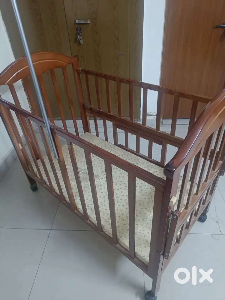 Wooden baby cot and crib set