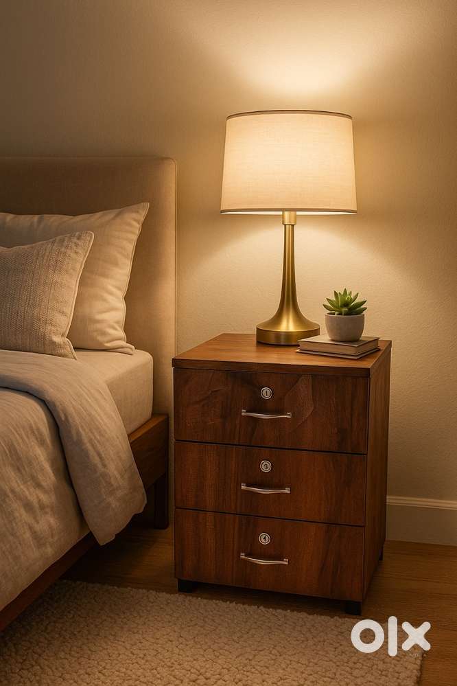 Brand new wooden bed side table cod available