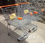 100L Heavy Duty Aluminum Shopping Cart Super Market Trolley