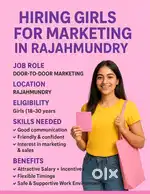Marketing agent need only good looking female