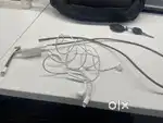 Apple original adaptor, cable and earphones (lightning cable)